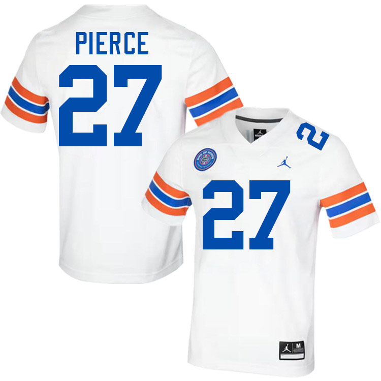 Dameon Pierce Florida Jersey,Florida Gators #27 Dameon Pierce Jersey Youth Uniforms-Throwback White